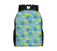Sac à dos personnalisé Toy Story Anime pour ordinateur portable, cartable tendance pour hommes et femmes, pour étudiants, sacs extraterrestres verts Noir