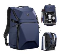 Sac à dos photo K&F Concept 20L KF13.144V2 bleu avec coque rigide antichoc