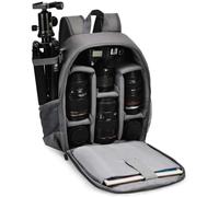 Sac à dos photo, matériau haute technologie pour reflex numériques/argentiques tout temps, ultra-léger avec port de chargement USB, résistant