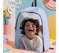 Sac à dos photo personnalisable, 1 pièce, personnalisable avec votre propre design, adapté aux enfants et aux adolescents, imprimez votre propre photo ou celle d'un ami/frère/sœur comme cadeau pour le