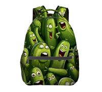 Sac À Dos Pickle Fun Food Backpack Ordinateur Portable Bookbag Loisirs Daypack pour Randonnée Camping Voyage