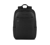 Piquadro Black Square Sac à dos en cuir 39 cm Compartiment pour ordinateur portable nero (CA3214B3-N)