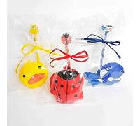 Sac à dos pliable d'animaux et crayon avec gomme assortie. Lot de 12 unités. Livré dans un sac en cellophane, nœud en raphia et carte personnalisée. Détails pour anniversaires et fêtes d'enfant.