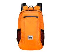 Sac à dos pliable et pliable - Léger - Durable - Pour la randonnée, les sports de plein air - Grande capacité - Plusieurs poches avec pochette de rangement, Orange, One Size, Sac à dos tyrolien