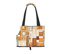 Sac à dos pliable moderne imprimé du milieu du siècle - Sac à main de voyage portable pour chiot et chat
