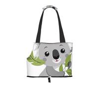 Sac à dos pliable pour animal domestique avec imprimé koala mignon - Sac à main de voyage portable pour chiot, chat, sac à dos de transport pour animal de compagnie.