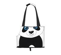 Sac à dos pliable pour animal domestique avec imprimé panda mignon - Sac à main de voyage portable pour chiot, chat, sac à dos de transport pour animal de compagnie.