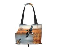 Sac à dos pliable pour animal domestique imprimé canard sauvage - Sac à main de voyage portable pour chiot et chat