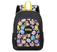 Sac à Dos Pokémon Enfant - Pikachu, Salamèche, Évoli & Bulbizarre - Cartable Scolaire Léger 36 cm - Multi-Poches - École Primaire & Loisirs