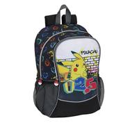 Sac à dos - Pokémon - Pikachu Numéro 25 - 40 cm - Noir et Jaune - Enfant Garçon