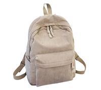 Sac à dos polaire polyvalent lycéen universitaire compartiments spacieux pour ordinateur et fournitures confortable pour trajets quotidiens bureau et tissu résistant à l'eau design (Brown, One Size)
