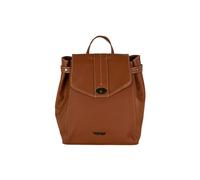 Sac à dos Polo Club en cuir synthétique, design tressé, fermeture avec rabat et marqueur, poignée et bretelles réglables, dimensions 29 x 15 x 26 cm, ligne Prive Art. 003, marron, 29X15X26
