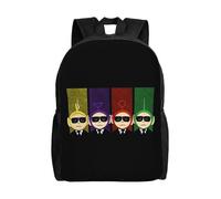 Sac à dos polyvalent des Teletubbies, lavable, style décontracté, pour écoliers, tendance, en tissu Oxford, unisexe, XTYD10401 Noir