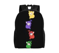 Sac à dos polyvalent des Teletubbies, lavable, style décontracté, pour écoliers, tendance, en tissu Oxford, unisexe, HXN3133 Noir