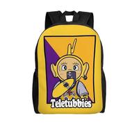 Sac à dos polyvalent des Teletubbies, lavable, style décontracté, pour écoliers, tendance, en tissu Oxford, unisexe, XTYD10396 Noir