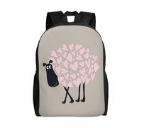 Sac à dos polyvalent du film Shaun le Mouton, lavable, style décontracté, pour écolier, tendance, en tissu Oxford, unisexe, XTYD11402 Noir