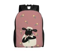 Sac à dos polyvalent du film Shaun le Mouton, lavable, style décontracté, pour écolier, tendance, en tissu Oxford, unisexe, HXN4242 Noir