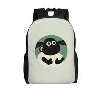 Sac à dos polyvalent du film Shaun le Mouton, lavable, style décontracté, pour écolier, tendance, en tissu Oxford, unisexe, HXN4248 Noir