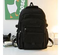 Sac à dos polyvalent et spacieux avec patch de lettre décorative, sac fourre-tout, multiples poches, sac à dos pour ordinateur portable, sac à main, sac à dos pour le travail et l'université pour femm