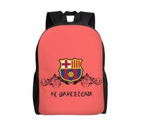 Sac à dos polyvalent Futbol Club Barcelona, lavable, style décontracté, pour écoliers, étudiants, tendance, en tissu Oxford, unisexe, HXN2482 Noir