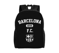 Sac à dos polyvalent Futbol Club Barcelona, lavable, style décontracté, pour écoliers, étudiants, tendance, en tissu Oxford, unisexe, HXN2481 Noir
