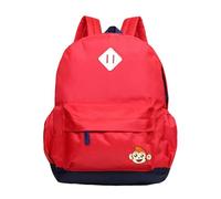 Sac à dos polyvalent léger et résistant pour école et avec organisation pratique (a-Red, M)