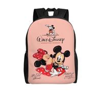 Sac à dos polyvalent Mickey et Minnie, lavable, style décontracté, pour écoliers, tendance, en tissu Oxford, unisexe, HXN4236 Noir
