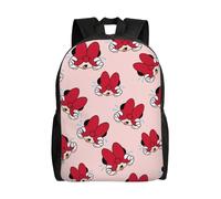 Sac à dos polyvalent Minnie, lavable, style décontracté, pour écoliers, tendance, en tissu Oxford, unisexe, HXN3716 Noir