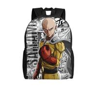 Sac à dos polyvalent One Punch Superman, lavable, style décontracté, pour écolier, tendance, en tissu Oxford, unisexe, HXN2757 Noir
