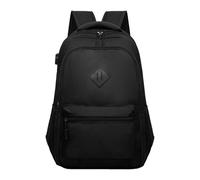 Sac À Dos Polyvalent Pour Éducation Et Déplacements Avec Organisation -Compartiments (Black, 30x18x45cm)