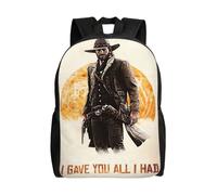 Sac à dos polyvalent Red Dead Redemption, lavable, style décontracté, pour écoliers, étudiants, tendance, en tissu Oxford, unisexe, HXN4300 Noir