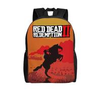 Sac à dos polyvalent Red Dead Redemption, lavable, style décontracté, pour écoliers, tendance, en tissu Oxford, unisexe-XTYD11464 Noir