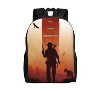 Sac à dos polyvalent Red Dead Redemption, lavable, style décontracté, pour écoliers, tendance, en tissu Oxford, unisexe, HXN4304 Noir