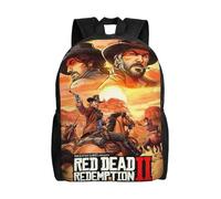 Sac à dos polyvalent Red Dead Redemption, lavable, style décontracté, pour écoliers, tendance, en tissu Oxford, unisexe-XTYD11459 Noir