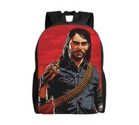 Sac à dos polyvalent Red Dead Redemption, lavable, style décontracté, pour écoliers, tendance, en tissu Oxford, unisexe, HXN4299 Noir