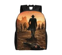 Sac à dos polyvalent Red Dead Redemption, lavable, style décontracté, pour écoliers, tendance, en tissu Oxford, unisexe, HXN4305 Noir