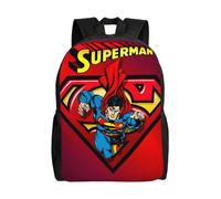 Sac à dos polyvalent Superman, lavable, style décontracté, pour écolier, tendance, en tissu Oxford, unisexe, HXN4165 Noir