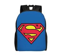 Sac à dos polyvalent Superman, lavable, style décontracté, pour écolier, tendance, en tissu Oxford, unisexe, HXN4175 Noir