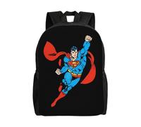 Sac à dos polyvalent Superman, lavable, style décontracté, pour écolier, tendance, en tissu Oxford, unisexe, HXN4172 Noir