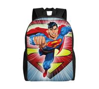 Sac à dos polyvalent Superman, lavable, style décontracté, pour écoliers, tendance, en tissu Oxford, unisexe, HXN4166 Noir