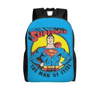 Sac à dos polyvalent Superman, lavable, style décontracté, pour écoliers, tendance, en tissu Oxford, unisexe, HXN4169 Noir