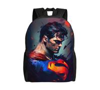 Sac à dos polyvalent Superman, lavable, style décontracté, pour écoliers, tendance, en tissu Oxford, unisexe, HXN4167 Noir