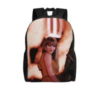 Sac à dos polyvalent TaylorSwift, lavable, style décontracté, pour écoliers, tendance, en tissu Oxford, unisexe, XTYD10948 Noir