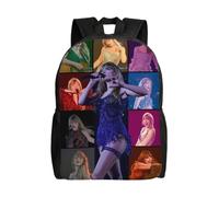 Sac à dos polyvalent TaylorSwift, lavable, style décontracté, pour écoliers, tendance, en tissu Oxford, unisexe, HXN3690 Noir