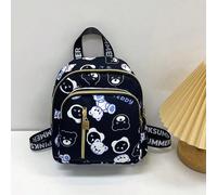 Sac À Dos Portable Classique Imprimé Ours Noir Avec Bandoulière Imprimée Alphabet Pour Adolescentes, Femmes, Étudiants, Parfait Pour Le Collège, Le Lycée, L'université, L'extérieur, Le Travail, Les Vo