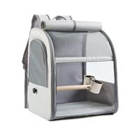Sac à dos portable en polyester pour petit animal de compagnie, grande capacité, sac de voyage en plein air avec design respirant, idéal pour perroquet, myna, pigeon, etc