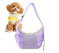 Sac à dos portable pour animaux - Pochette de voyage confortable pour petits chats et chiots | Panneaux en maille avec fermeture sécurisée, bandoulière, design ventilé pour les aventures en plein air