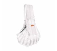 Sac à dos portable pour petits et grands chats, respirant, léger, approuvé, idéal pour les voyages, la randonnée, l'aventure, les mains libres, bretelles confortables, nylon durable. (White, One Size)