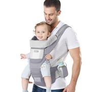 Sac à dos porte-bébé avec siège de hanche - Design ergonomique - Multifonctionnel - Pour nouveau-né et enfant - Multi-usage avant et après kangourou