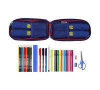 Sac À Dos Porte-Crayon F.C. Barcelona Bleu (33 Pièces)